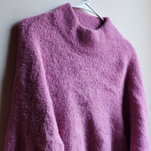 Truth By Republic Pinkish Purple Mock Neck Sweater Size Medium - Picture 4 of 15